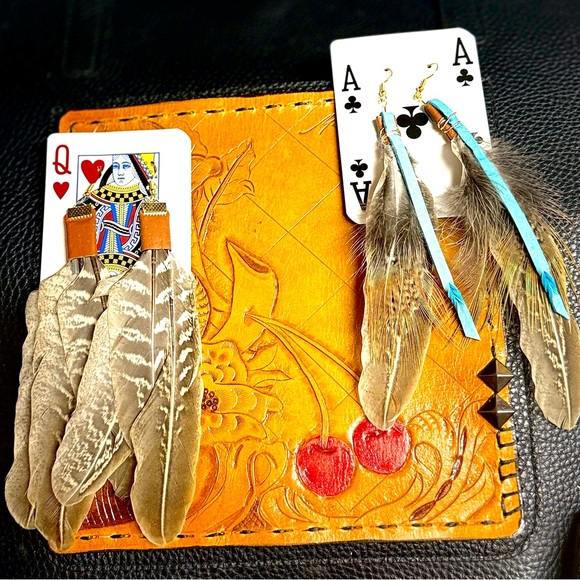 Handmade Feather Earrings – Affordable custom stocking stuffer! - Picture 5 of 9